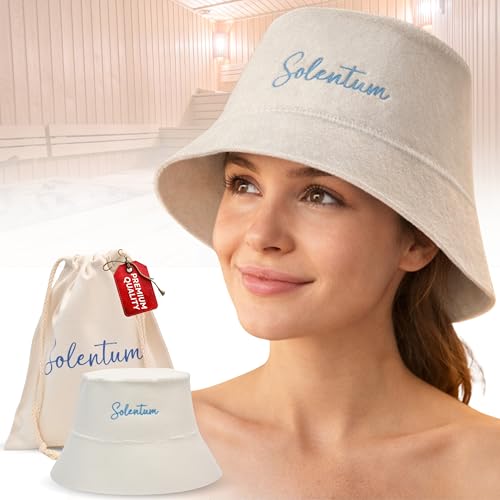Premium Sauna Hat for Men and Women Protect Hair Inside Banya Shower Bath - Felt Top Hats Caps Steamer Head Protector Cap Ladies Spa Essentials Saunas Accessories Bathing Headgear.