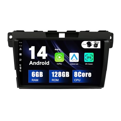 SXAUTO Android 14-6G+128G - IPS Autoradio Passt für Mazda CX-7 (2008-2015