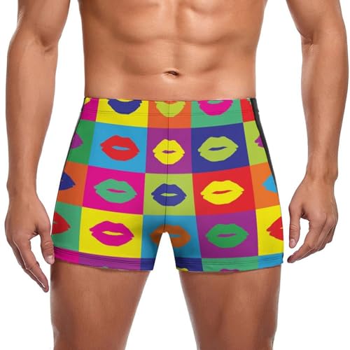 Short de bain homme court à carreaux type boxer aquatique chic