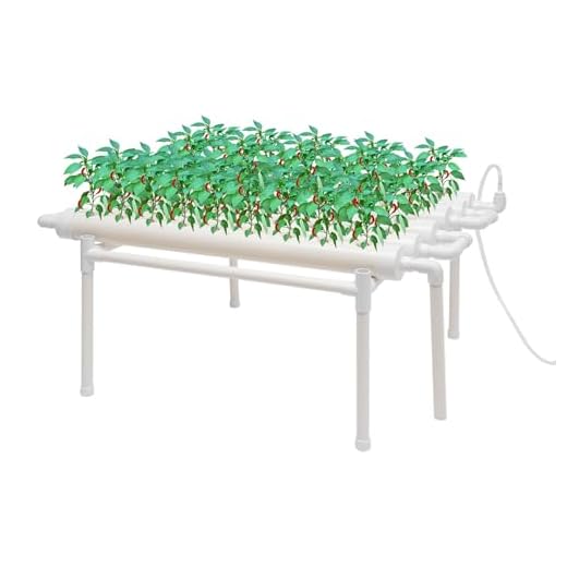 PROTECT GARDEN Lizetan Plus Combistäbchen Schädlingsfrei gegen Blattläuse und andere saugende Schädlinge und Premium-Dünger in Einem, 20 Stück 2 Hydroponics Wachsendes System, Lebensmittelqualität PVC-U Rohre Gardening System wachsen Kit mit Wasserzirkulation für Blattgemüse (1 Schicht 54 Löcher)