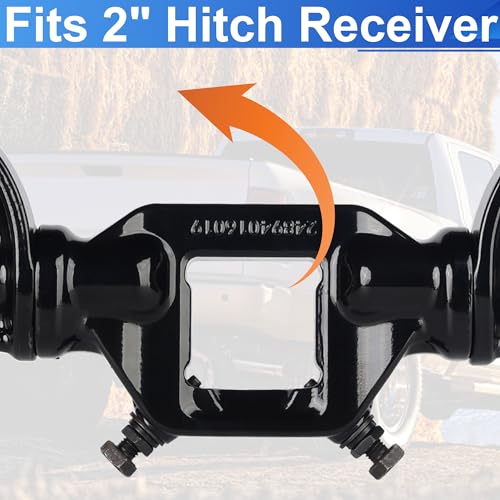 Image of 2 inch Hitch Mounted Mud Flaps 00108 Mud Flaps for Trucks Heavy Duty Adjustable Height and Width, Fits Most Types of Vehicles, Protects Trailers from Scratches and Dirt