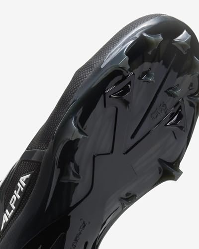 Image of Nike Alpha Menace Elite 3 White /Particle Grey /Opti Yellow /Black Mens Football Cleat.