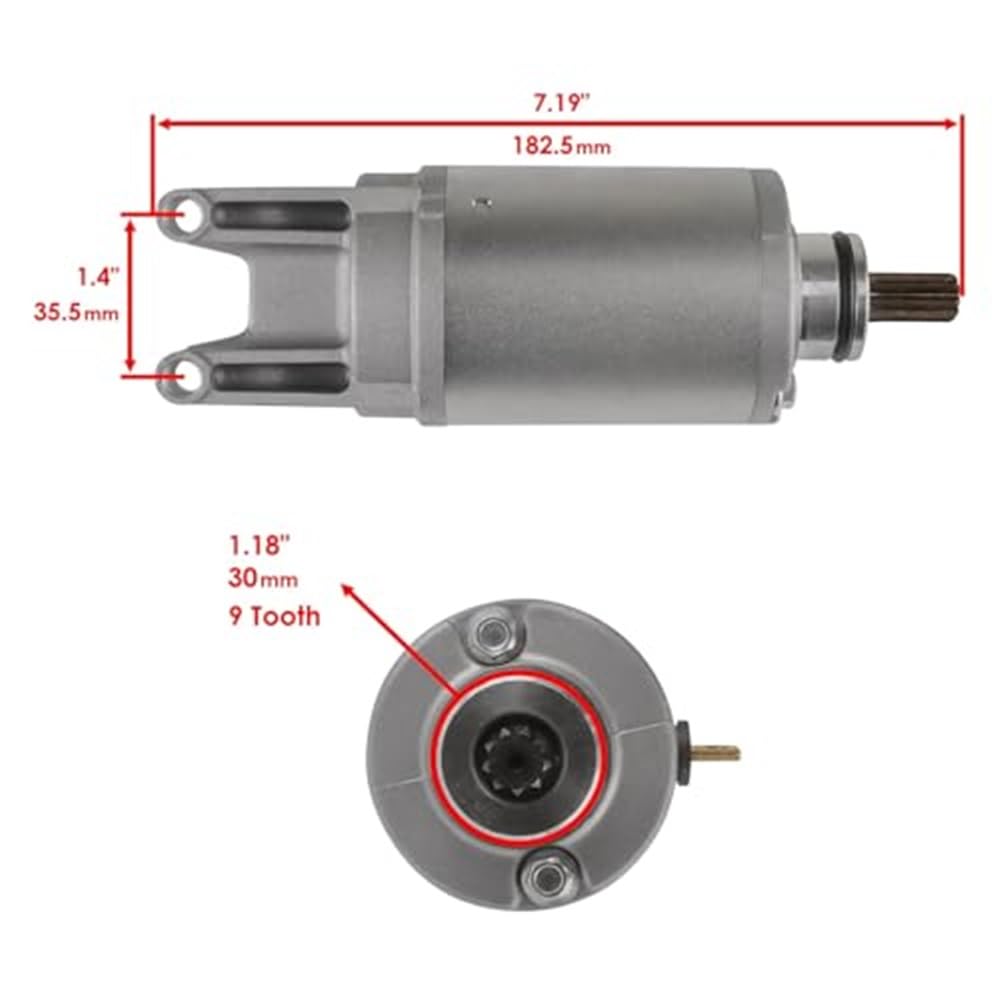 Motor de arranque Motor De Arranque Eléctrico Compatible con Suzuki GSF400, Bandit 600 (2000-2004), 650 25-26, GSX-F Y GSX 750F