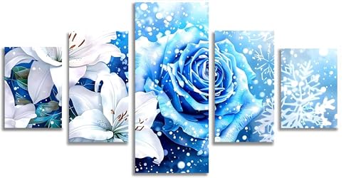 Broderie diamant kit complet 5D fleurs Mefooge grande taille 250x125cm art créatif