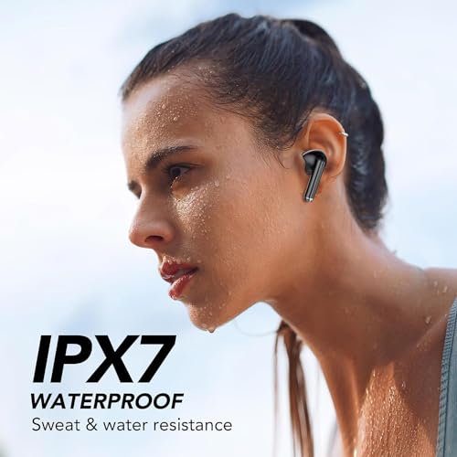 Auriculares Inalámbricos Bluetooth,In Ear Auriculares Bluetooth 5.4 con Cancelacion Ruido HD Mic,56H de Reproducción,HiFi Estéreo Cascos Inalambricos,IPX8 Impermeable Audifonos para iOS/Android - imagen 6