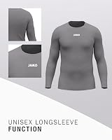 JAKO Unisex Longsleeve-Shirt Function, grau, L – Ansicht 3