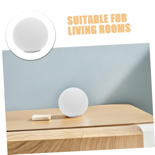 Healifty 2pcs Frosted Glass Globe Lamp Shades 60mm Round Ball Light Bulb Covers G9 Threaded Pendant Lampshade Replacement for Ceiling Fan and Table Lamps - Image 7