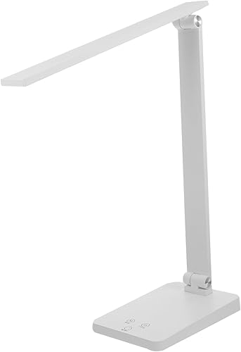 DOITOOL Luces de mesa para escritorio, con batería, lámparas de mesa, lámpara de noche regulable, lámpara de mesa de estudio, lámpara de lectura