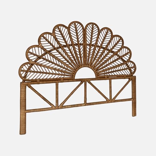 sweeek - Tête de lit en rotin Naturel L 160 x P6 x H130cm