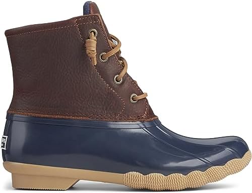 Sperry Women's Saltwater Boots, Tan/Navy, 8.5 Wide | Image 5