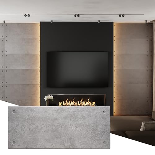 Wall!Supply 3D Wall Panels – Industrial Concrete Loft Style – Lightweight Foam (EPS) – Wallpaper Alternative for Living Room, Bedroom & Office – Easy DIY Installation – 4 Pack, Covers 25.84 Sq Ft