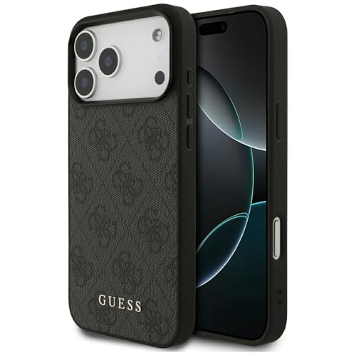 CG MOBILE Guess 4G Classic Coque pour iPhone 17 Pro Max (Noir)