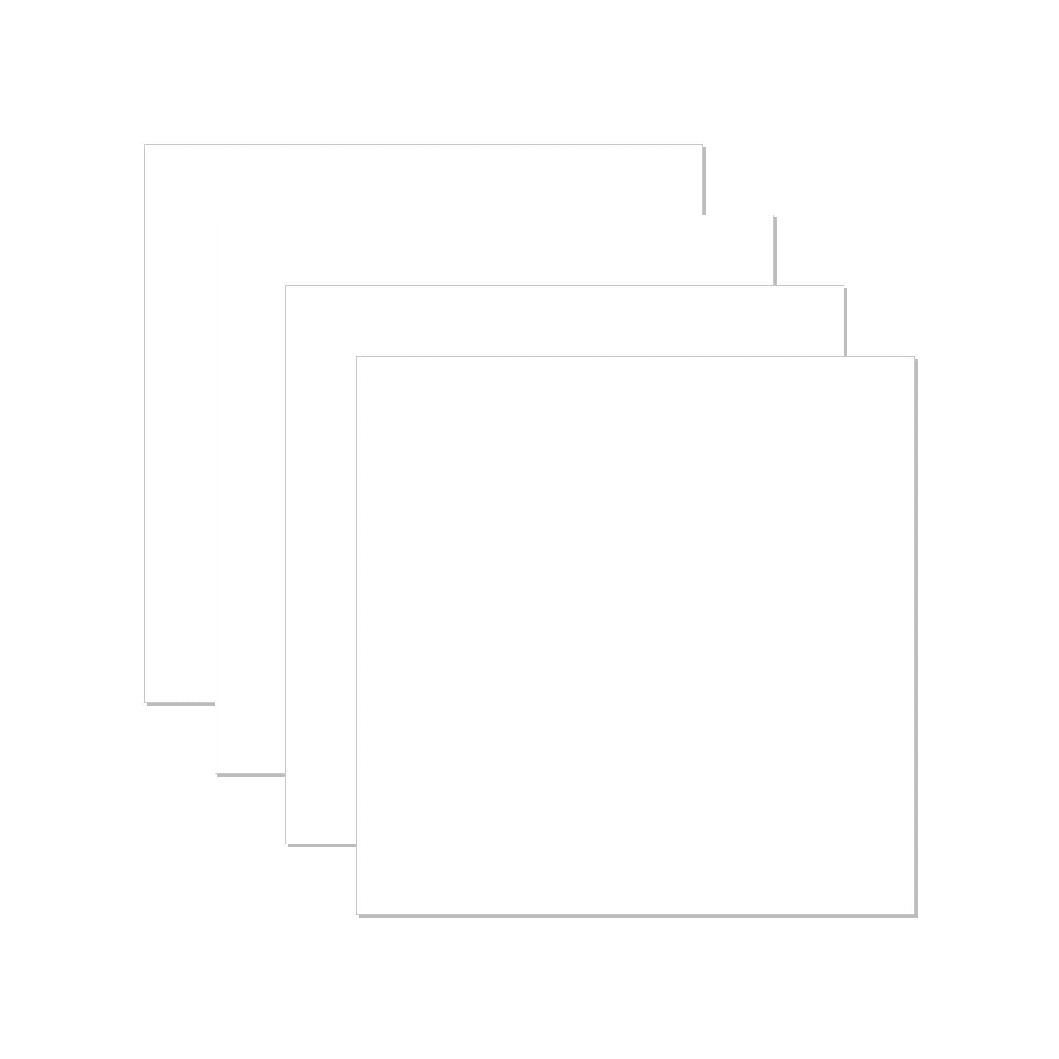 White ABS Plastic Sheets - 12x12 Inch, DIY Crafting -1