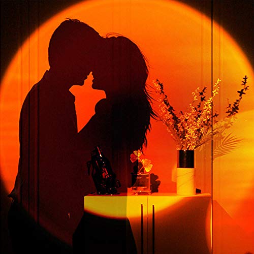 Youoklight Sunset Lamp, Projector Sunset Light 10W Led Projection Night Light 180 Degree Rotation Romantic Rainbow Light Usb Charging For Photography Party Home Living Room Bedroom Decor, Sunset Red… #TOP2