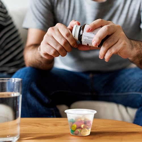 Image of Lilymicky 2000 Count 1 oz Disposable Medicine Cups, 1 oz Plastic Med Cups For Mixed Pills, Medication Measuring, Resin Mixing (Pack of 2)