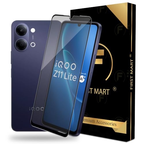 Image of FIRST MART Military-Grade Matte Tempered Glass for iQOO Z11 Lite - 9H Screen Protector, Anti-Glare Protection, Scratch-Resistant, Bubble-Free (1 Pack)