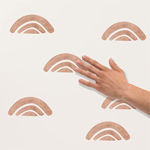 Boho Rainbow Wall Decals By Wallency - Watercolor Nordic Rainbow Wall Stickers - Peel & Stick, Removable Stickers For Nursery - Set Of 48 Stickers #TOP4