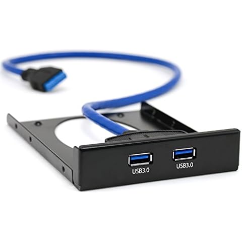 CSL - USB 3.0 Super Speed Front Panel for 3.5 inch drives up to 5Gbits - PC and MAC - Black - USB 1.1 and USB 2.0 downwards compatible Cover