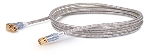 SCHWAIGER 9550 SAT Antennenkabel 3m Satellitenkabel Koaxialkabel 90° gewinkelt zu F-Stecker HDTV DVB-T2 110dB 75 Ohm 4-Fach geschirmt