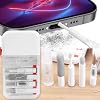 Set de limpieza electrónica portátil multifuncional de 14 piezas para teléfono/audífonos/computadora, kit de herramientas de cepillos de limpieza, 11 * 6 * 2.5cm 2
