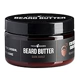 Fresh Beards Dark Roast Beard Butter - Fresh Brew Coffee Bean and Sweet Cream Fragrance - Scented Me