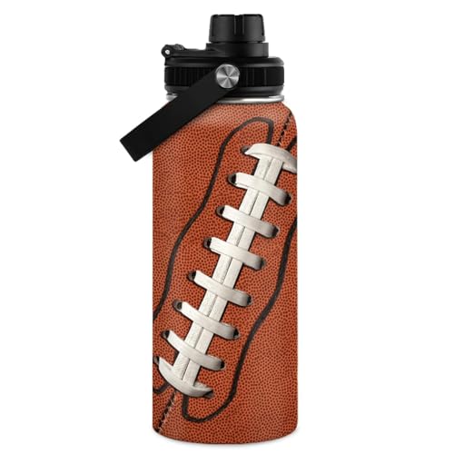 Football 32oz Stainless Steel Bottle