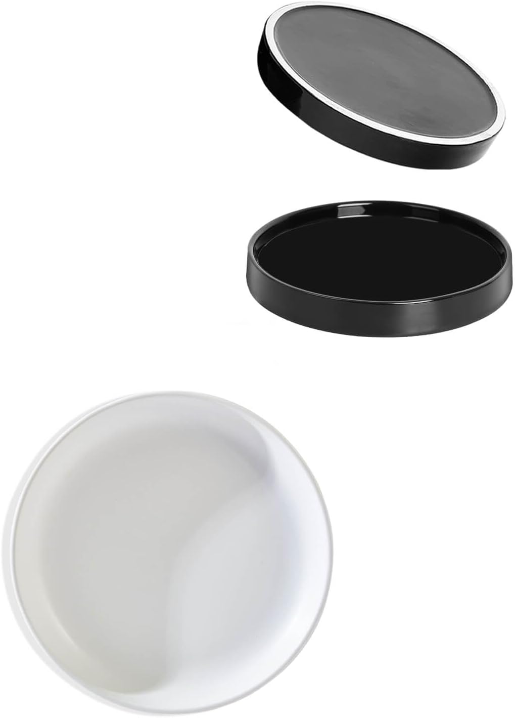 vensovo Plant Pot Saucer Set - Includes 1 Pack 9-Inch Ceramic Plant Saucer and 2 Pack 6-Inch Ceramic Plant Saucer,Perfect for Indoor or Outdoor Use