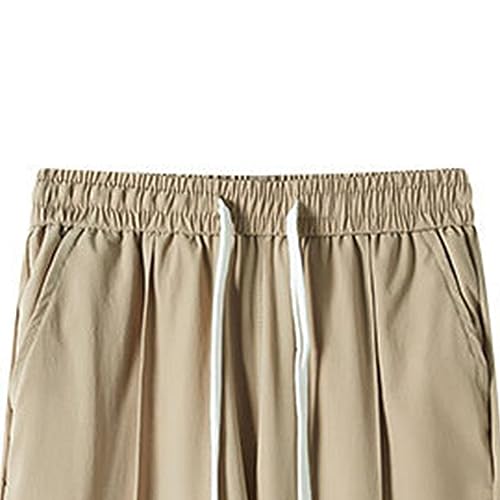 Pantalones de seda de hielo premium de parte delantera plana 5