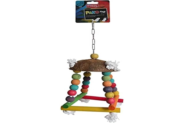 Tyrol Coco Bola Pako Juguete para Loros/Periquitos Forma/Bienestar 35 cm