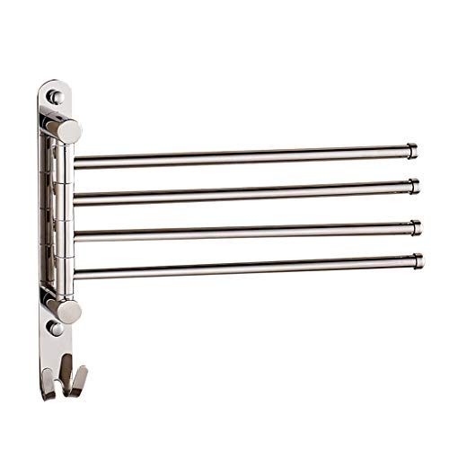 Wang Kai Kai Shop Swivel Towel Rail Hanger Stainless Steel Bathroom Towel Holder Rotate Towel Hat Rack (Size : B) #TOP5
