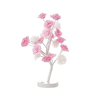 AUTUDER LED bloem nachtlampje roos boom lamp 24 LED lampen decoratie home verjaardagscadeau