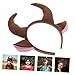 CIYODO Bull Headband for Boys and Girls Unique Animal Headpiece for Halloween Cosplay and Themed Parties Comfortable and Lightweight Design for Fun Dress-up Events