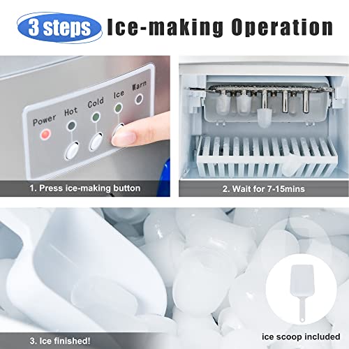 Dispensador de Agua con Fabricador de Hielo Integrado 27 lbs/día miniatura 4