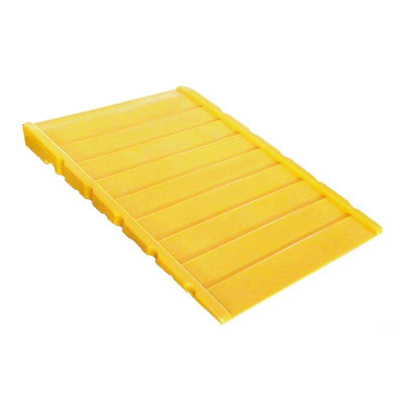 PFCDZDU Spill Containment Platform, Outlet Modular Oil Drum Capacity Pallet with Drain, Industrial Safety Stackable Grating Tray for Factory Garage Kitchen(Yellow-1PCS,47.2x31.5x5.9IN)
