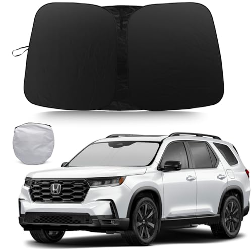 Windshield Sun Shade for Honda Pilot 2016-2025 Accessories - 240T Reflective Fabric Car Sun Visor...