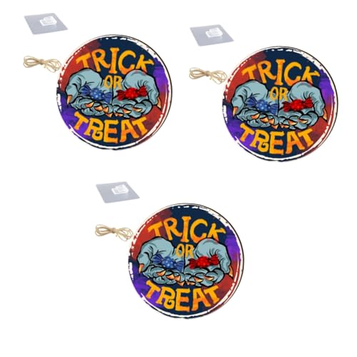 Decoración de Halloween para puerta delantera: el set de madera perfecto 2