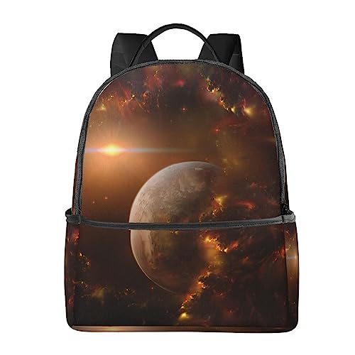 Sac à dos de voyage galaxie espace planète noir pour PC et travail