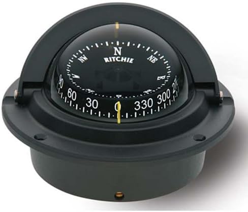 Part Synergy Replacement for F-83 Voyager Compass Flush Mount Black Combi-Dial | Marine Boat OEM