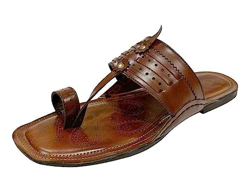 Men's Kolhapuri Chappals Ethnic Slippers For Men Traditional Kolhapuri Sandals Casual Flip Flops For Men