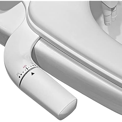 Bidet Attachment for Toilet UK - WITHLENT Ultra-Slim Bidet with Non-Electric Dual Nozzle(Frontal & Rear Wash) Adjustable Water Pressure, Fresh Water Bidet Toilet Seat Attachment,Easy to Install Cover