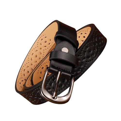 Leather Unique Hollows Waist Belt Casual Wear Belt Adjustable Leather Waistband For Various Occasion3