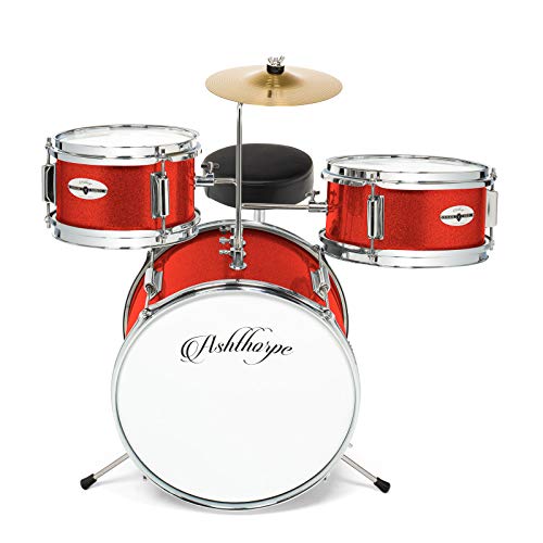 Ashthorpe 3Piece Complete Junior Drum Set Beginner Kit