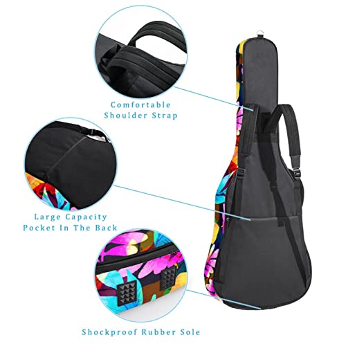 Sac à dos imperméable pour guitare acoustique – Motif épais et doux – Avec housse de guitare classique, Couleur 2, 42… - Les Beatles, Paul McCartney, John Lennon, RIngo Starr, George Harrison Sac à dos imperméable pour guitare acoustique - Motif épais et doux - Avec housse de guitare classique, Couleur 2, 42… – Image 4