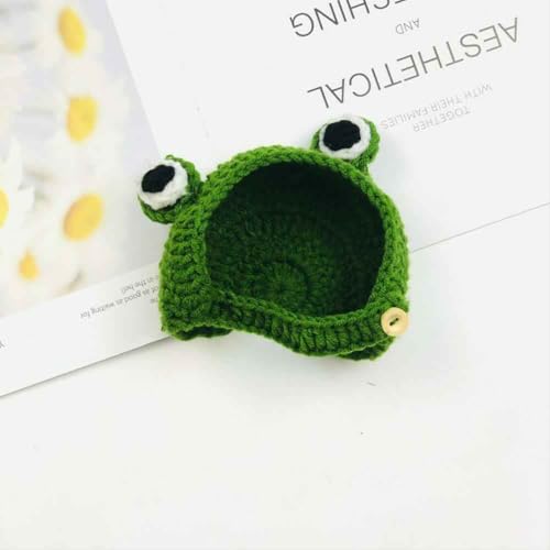 Gorro de Rana Tejido para Perros Pequeños y Gatos, Mediano miniatura 2