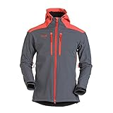 Térmica Izas Castor Chaqueta Softshell, Hombre, Dark Grey Orange, XXL