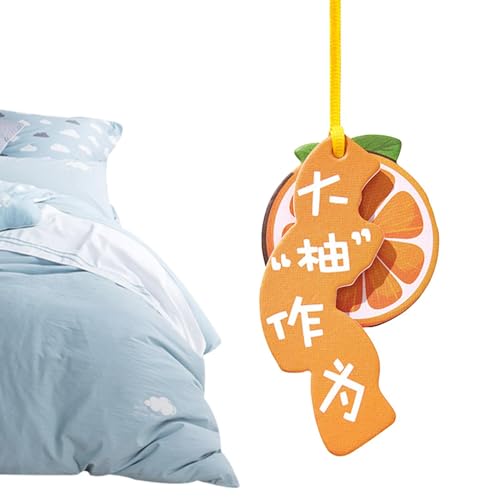 Tuwlopyu かわいい車用芳香剤、車用香り付きカード | アロマセラピー自動香り付きカードペンダント - ワードローブ、下駄箱、車、部屋用の調節可能なロープ付き自動車内装アクセサリー