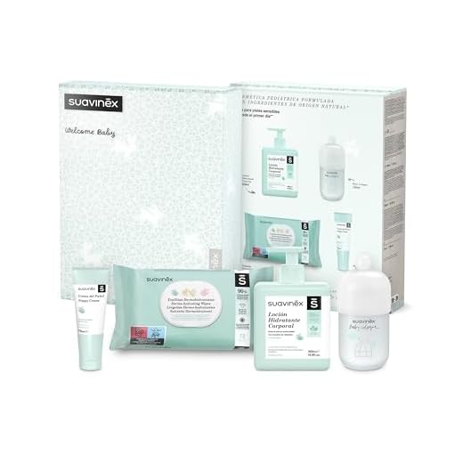 Suavinex, Canastilla Bebé Recién Nacido. Canastilla de Cosmética con: Crema Pañal 75 ml + Loción Hidratante Corporal 500 ml + Fragancia Baby Cologne 100 ml + Toallitas 72 uds. Regalo para Bebés. Azul