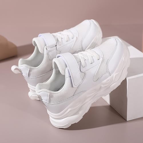 Kids Sneakers Fashion Mesh Lace up Running Shoes Color Matching Design Casual Comfortable for Everyday Activities4