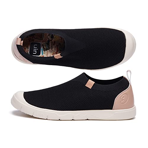 UIN Men's Fashion Sneakers Lightweight Walking Casual Slip Ons Comfortable Canvas Art Painted Travel Shoes Cadiz3