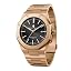 Rosegold Strap Black Face
